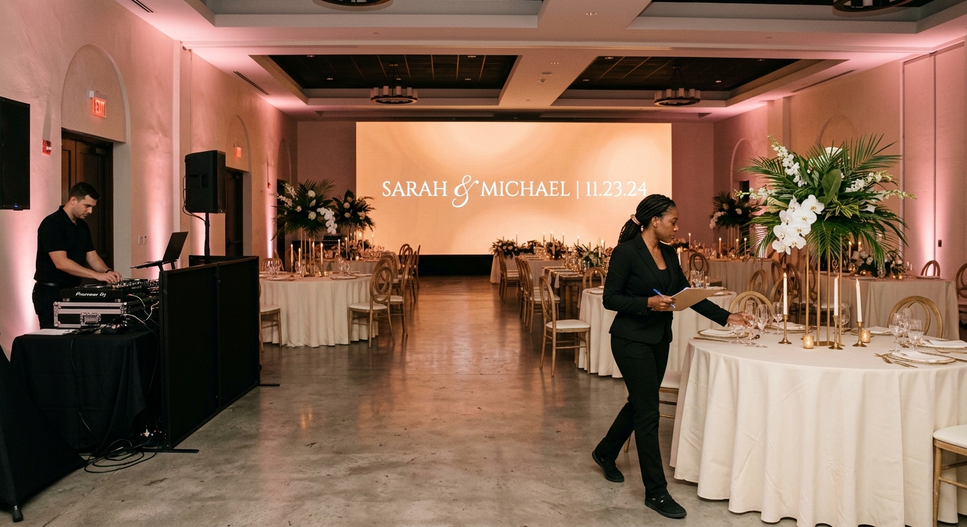 Wedding Reception - Private Event Setup