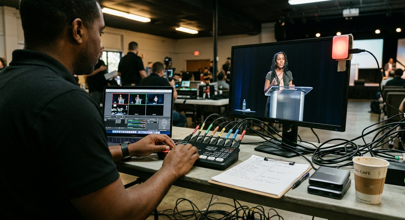 Live Streaming Setup - Control Room & Multi-Camera Production