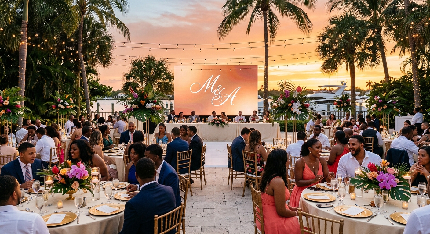 Professional DJ at Mixing Console with Crowd in Background